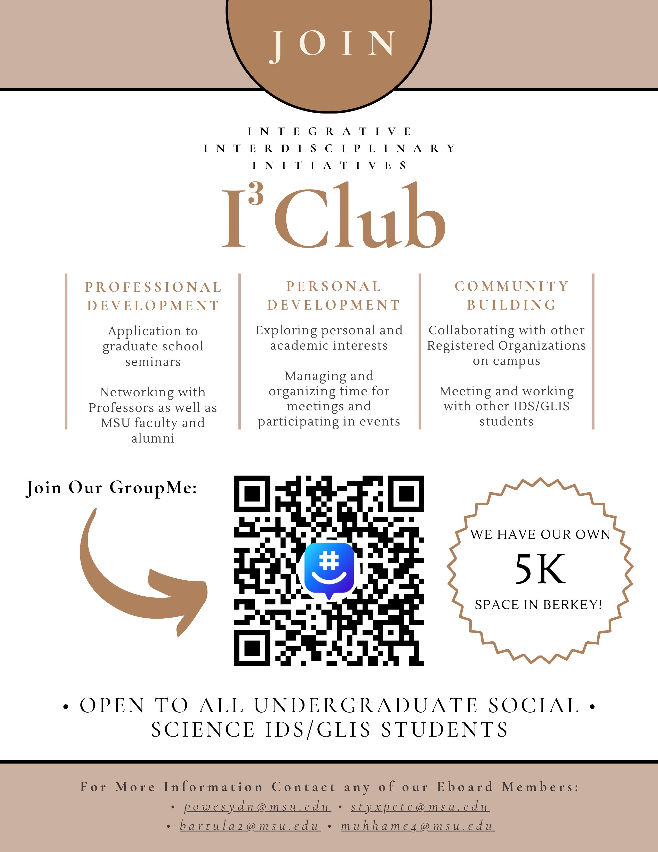 I3 Club info